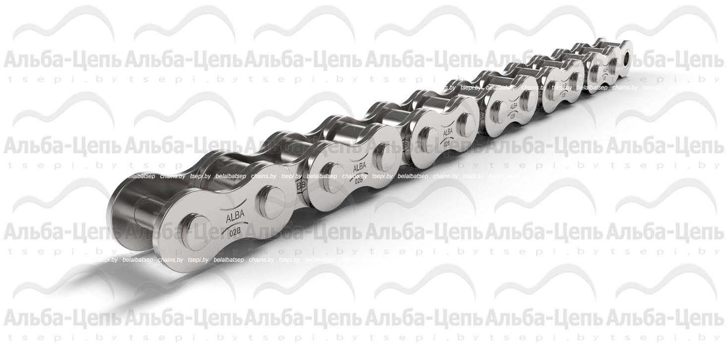 Цепь приводная роликовая однорядная оцинкованная ISO 606 02B-1 NP