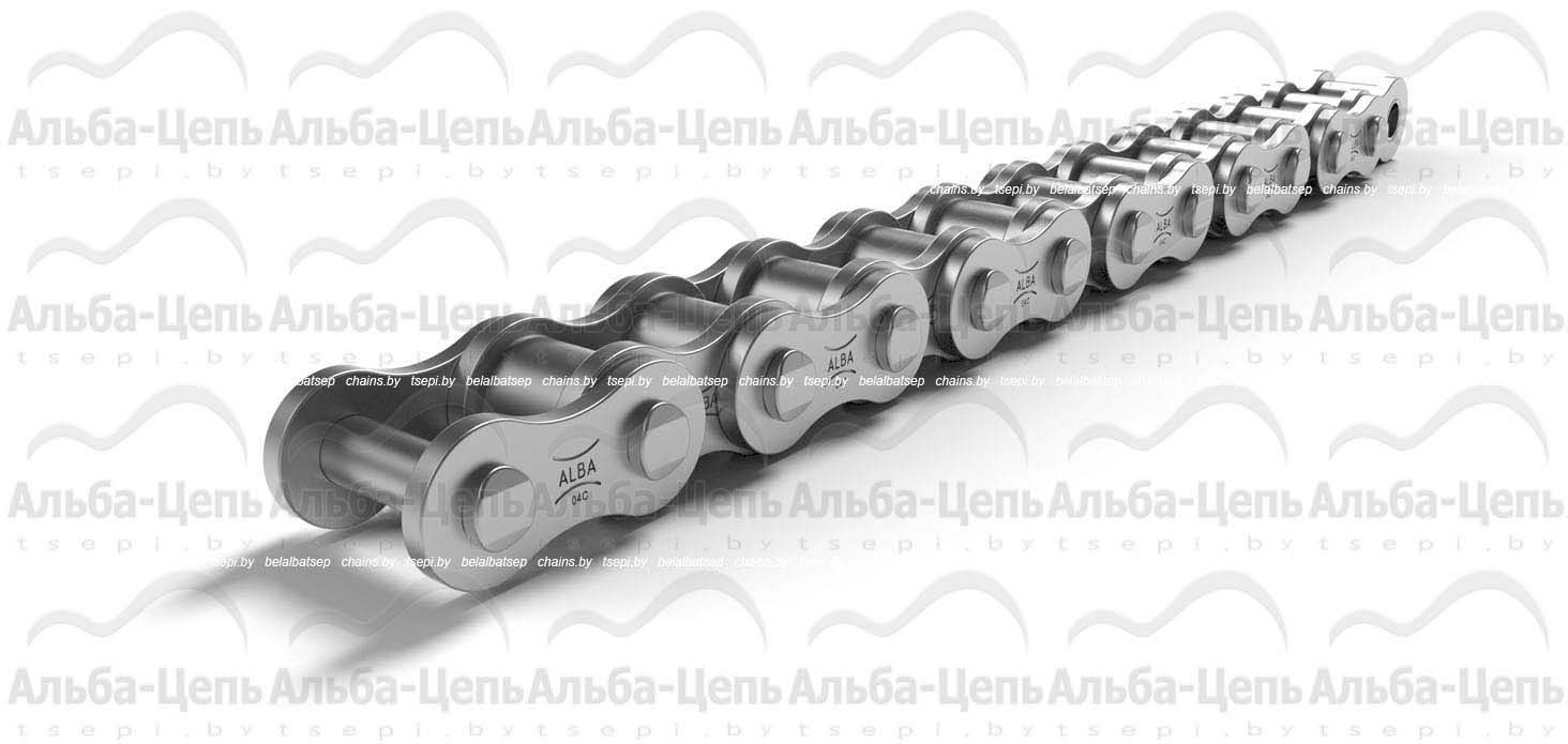 Цепь приводная роликовая однорядная горячеоцинкованная ISO 606 04C-1 DR