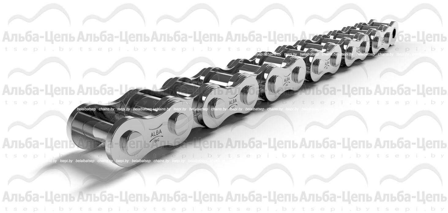 Цепь приводная роликовая из нержавеющей стали 04C-1 SS