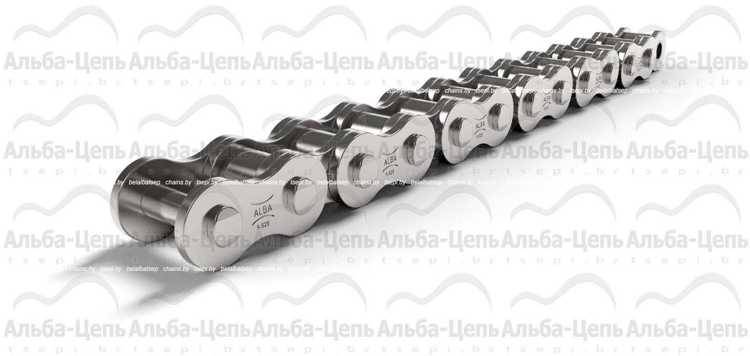 Цепь приводная роликовая однорядная оцинкованная ISO 606 06B-1 NP