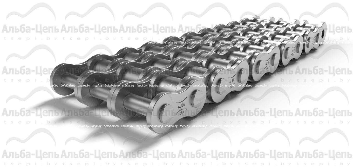 Цепь приводная роликовая горячеоцинкованная трехрядная  ГОСТ 13568-97