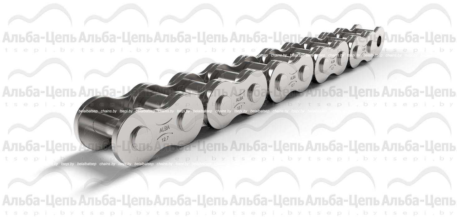 Цепь приводная роликовая однорядная оцинкованная ISO 606 08B-1 NP