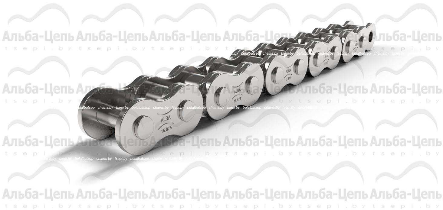 Цепь приводная роликовая однорядная оцинкованная ISO 606 10B-1 NP