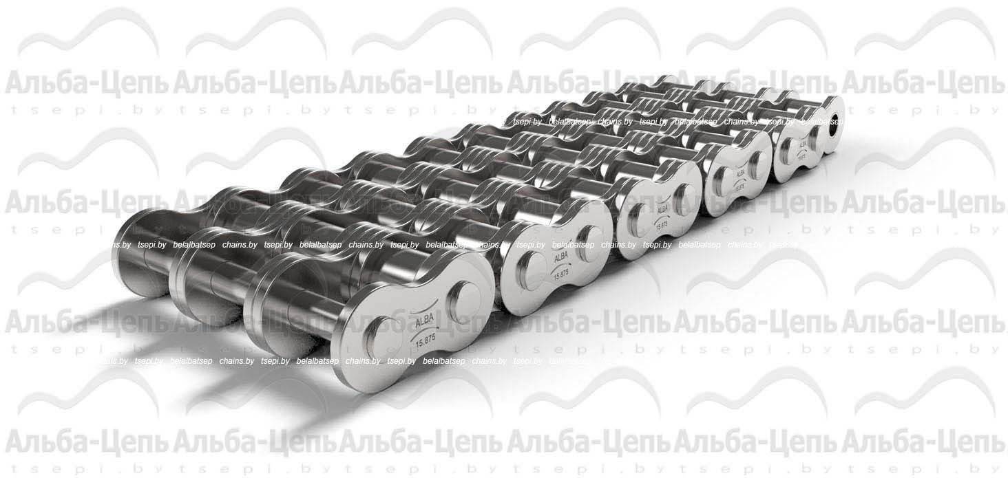 Цепь приводная роликовая оцинкованная трехрядная 3ПР-15,875-68,1 NP ГОСТ 13568-97