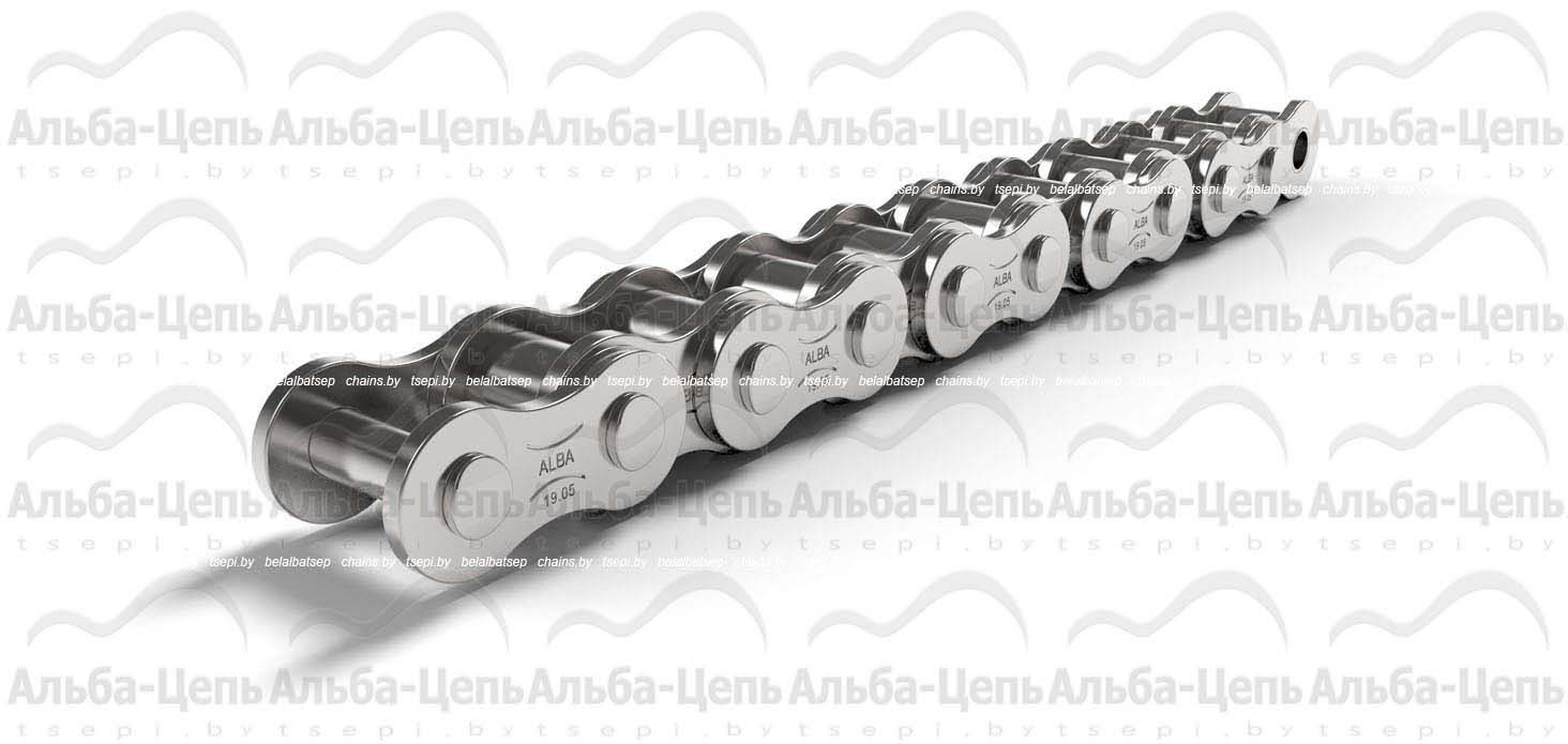 Цепь приводная роликовая однорядная оцинкованная ISO 606 12A-1 NP