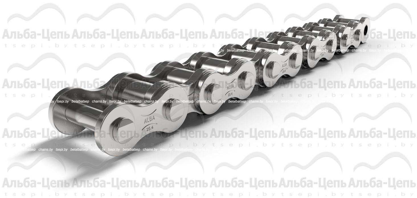 Цепь приводная роликовая однорядная оцинкованная ISO 606 16A-1 NP