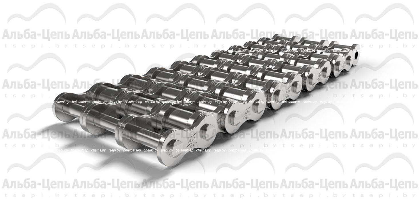 Цепь приводная роликовая оцинкованная трехрядная 3ПР-25,4-171 NP ГОСТ 13568-97