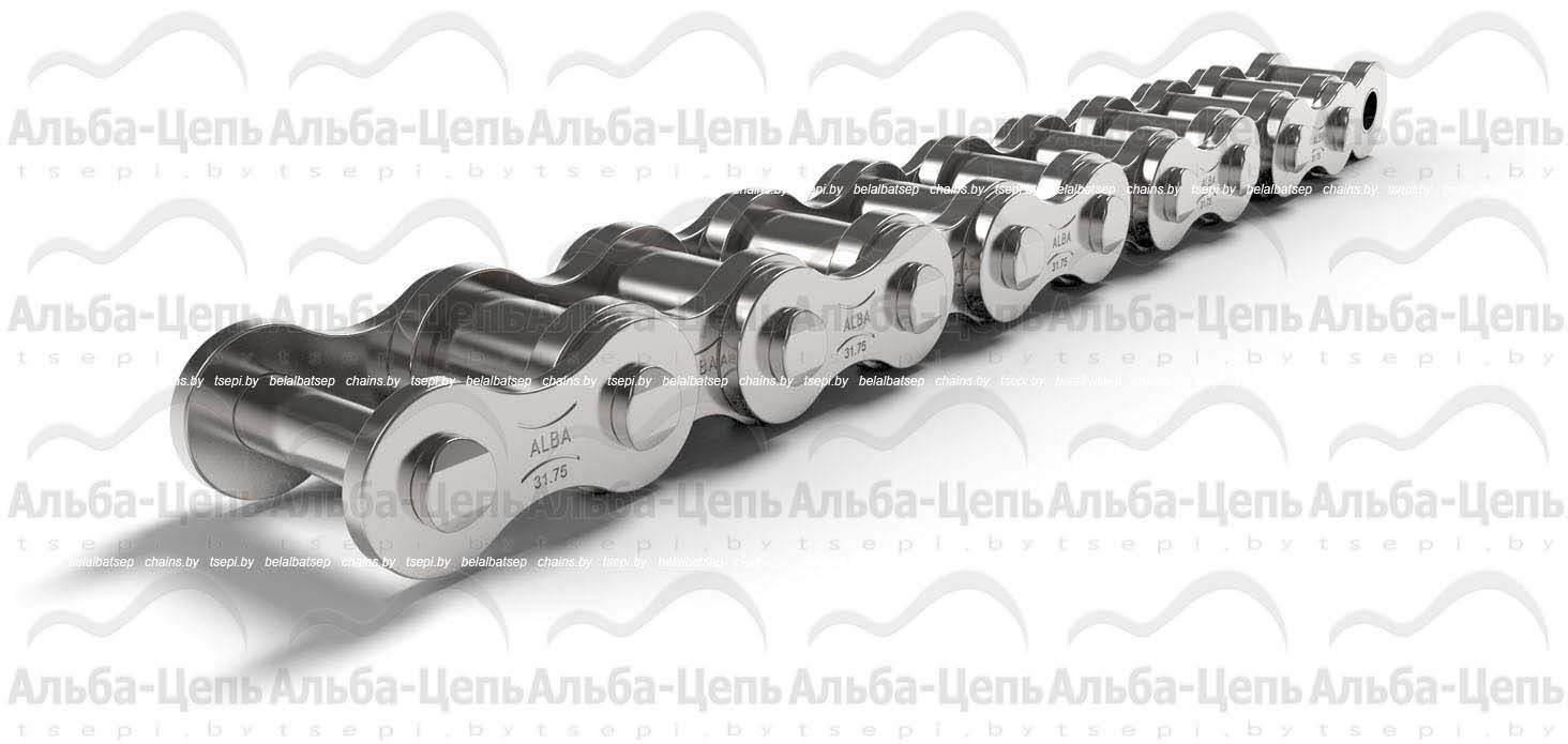 Цепь приводная роликовая однорядная оцинкованная ISO 606 20A-1 NP