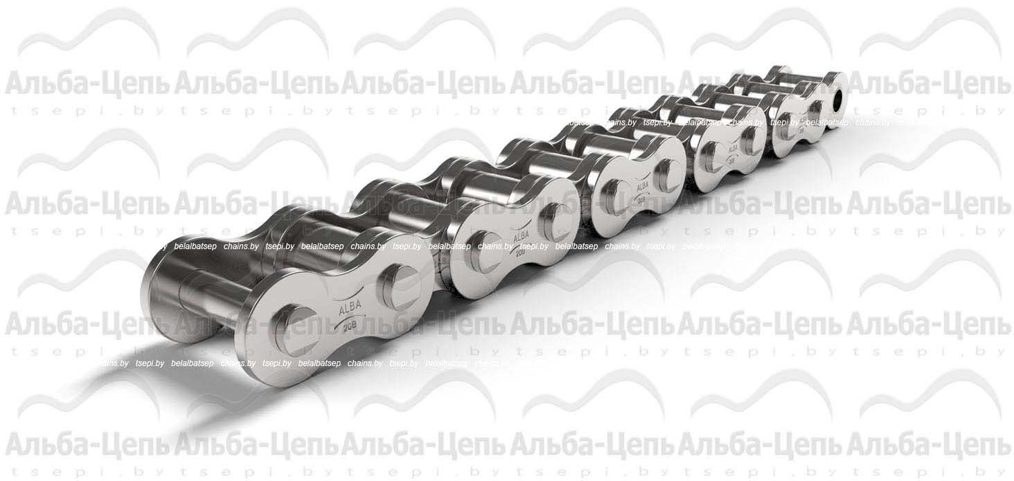 Цепь приводная роликовая однорядная оцинкованная ISO 606 20B-1 NP