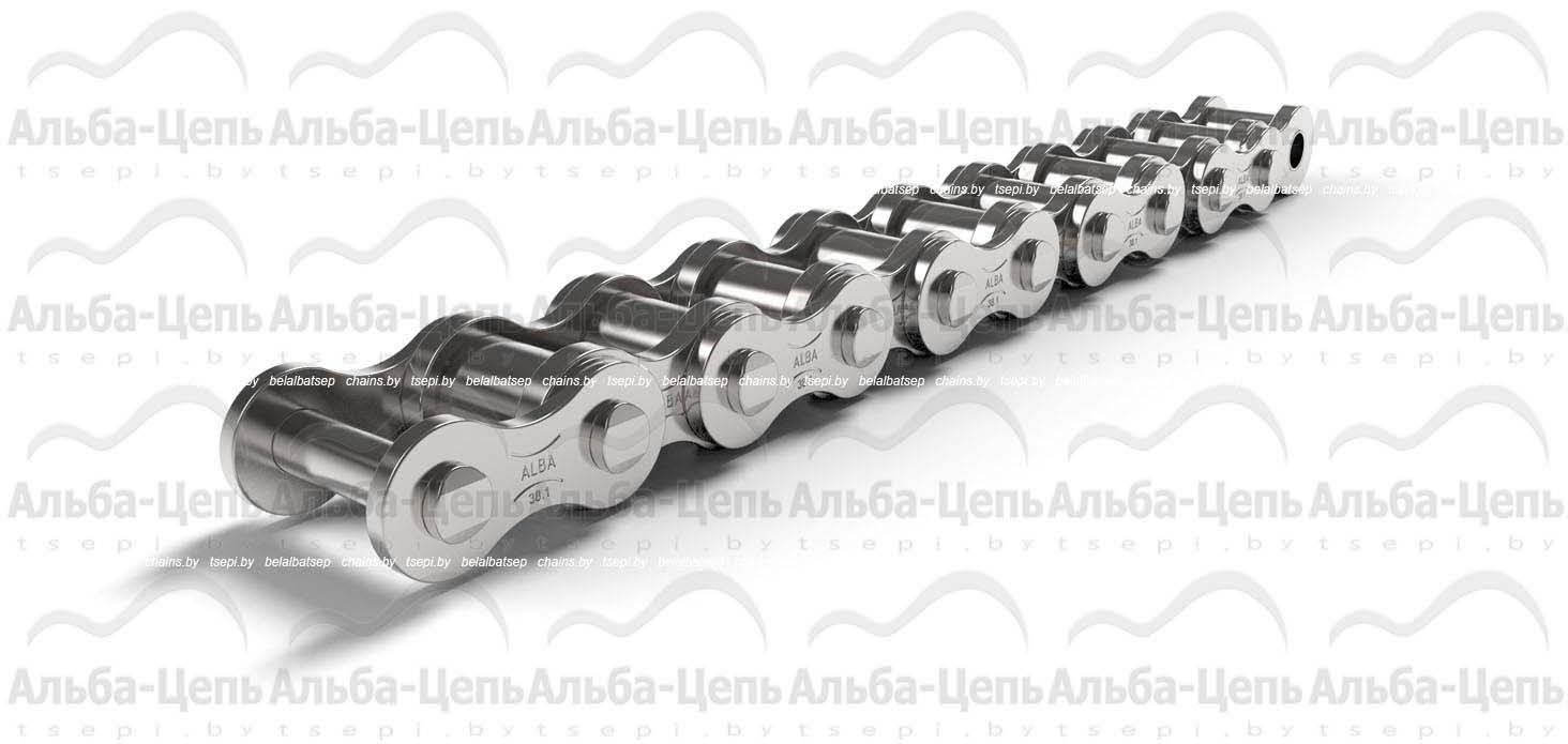 Цепь приводная роликовая однорядная оцинкованная ISO 606 24A-1 NP