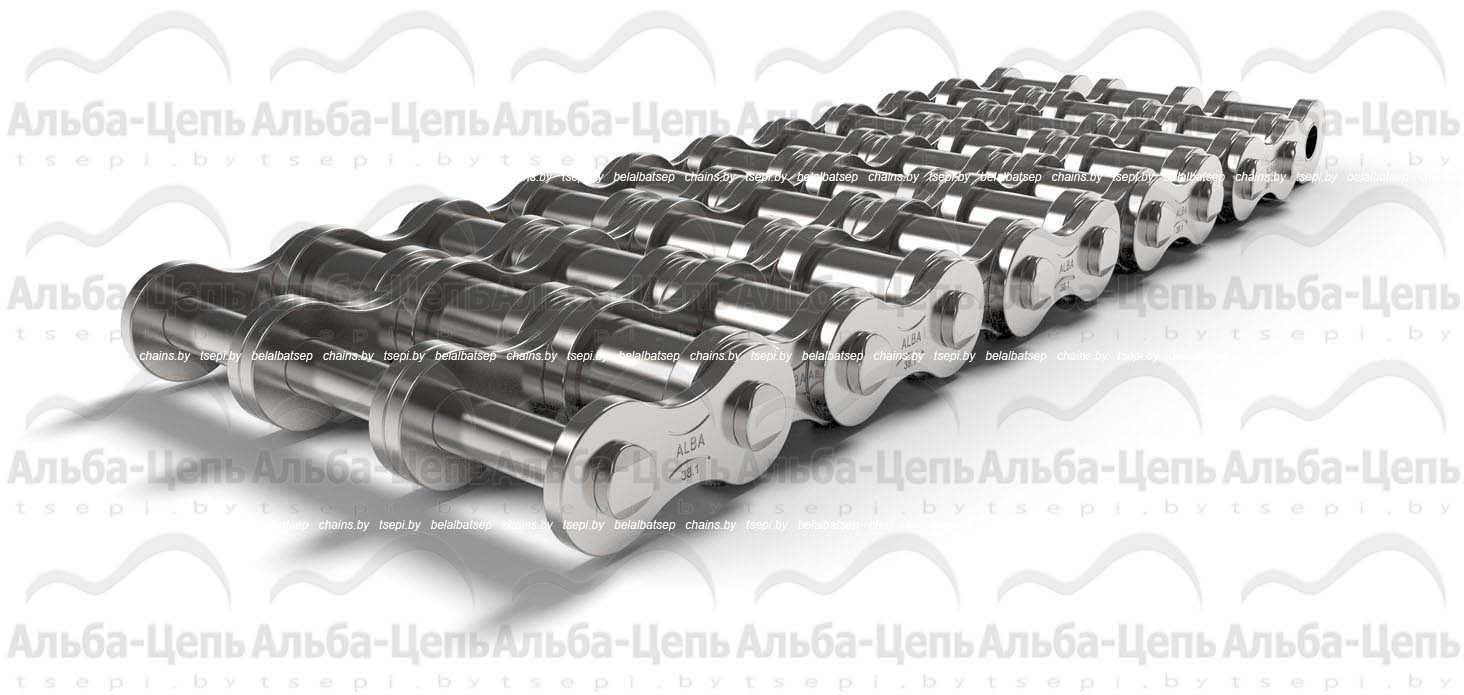 Цепь приводная роликовая оцинкованная трехрядная 3ПР-38,1-381 NP ГОСТ 13568-97