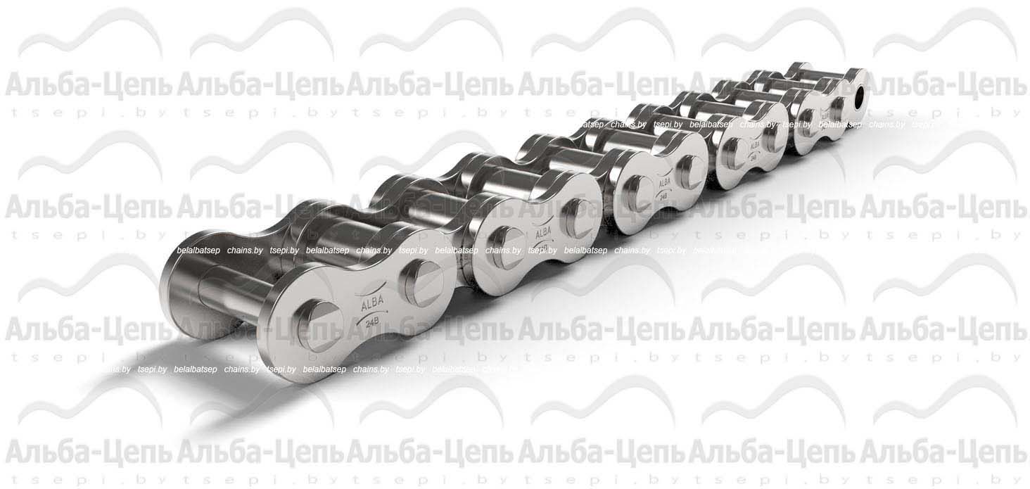 Цепь приводная роликовая однорядная оцинкованная ISO 606 24B-1 NP