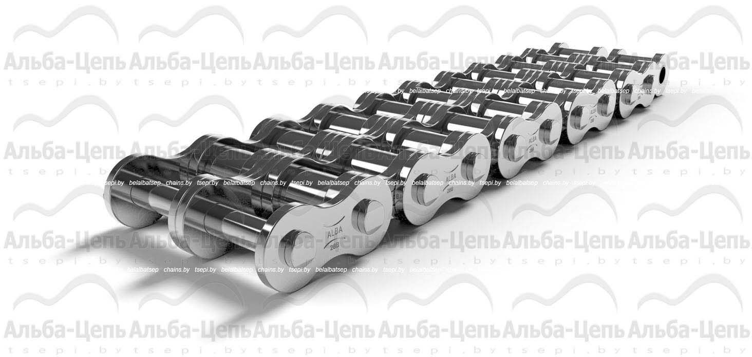 Цепь приводная роликовая из нержавеющей стали 28B-2 SS