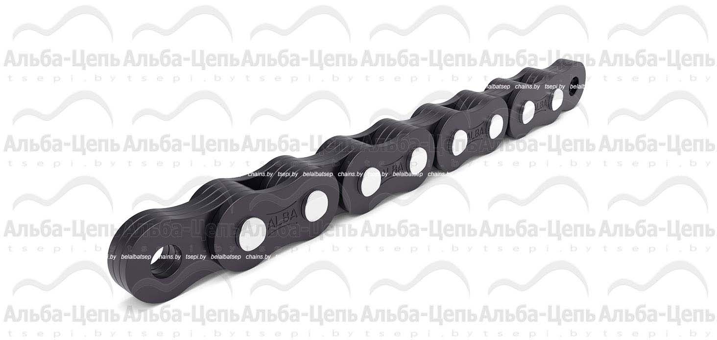 Нестандартная грузовая пластинчатая цепь с закрытым валиком  серии FL (F, FLC, LF) F1023