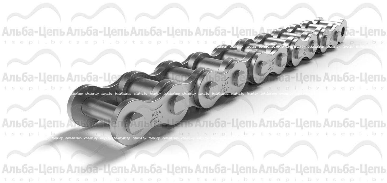 Цепь приводная роликовая однорядная горячеоцинкованная ISO 606 32A-1 DR