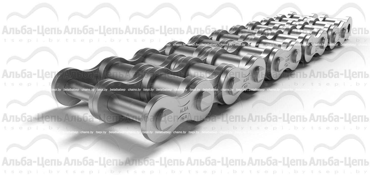 Цепь приводная роликовая горячеоцинкованная двухрядная 2ПР-50,8-453,6 DR ГОСТ 13568-97