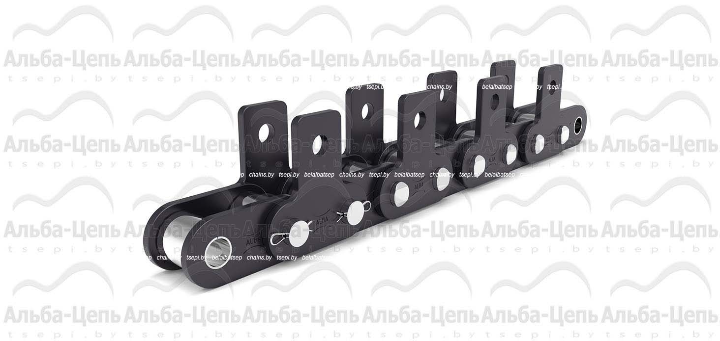 Транспортерная цепь на базе приводных роликовых с прямым контуром пластин ТИП SK-1 C08BSK1F5 1Т