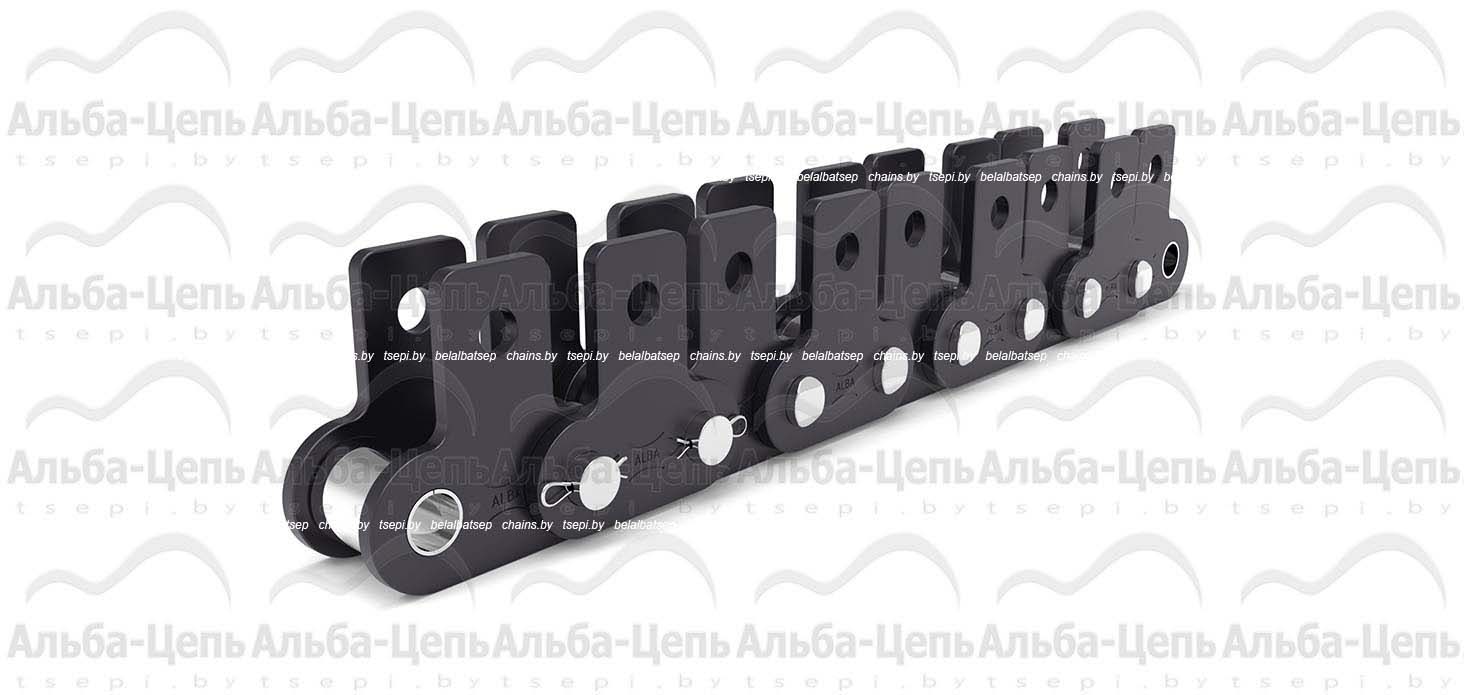 Транспортерная цепь на базе приводных роликовых с прямым контуром пластин ТИП SK-1 C08BSK1F5 1Т