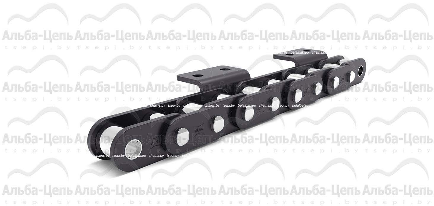 Транспортерная цепь на базе приводных роликовых с прямым контуром пластин ТИП WA-2 C16A 1Т