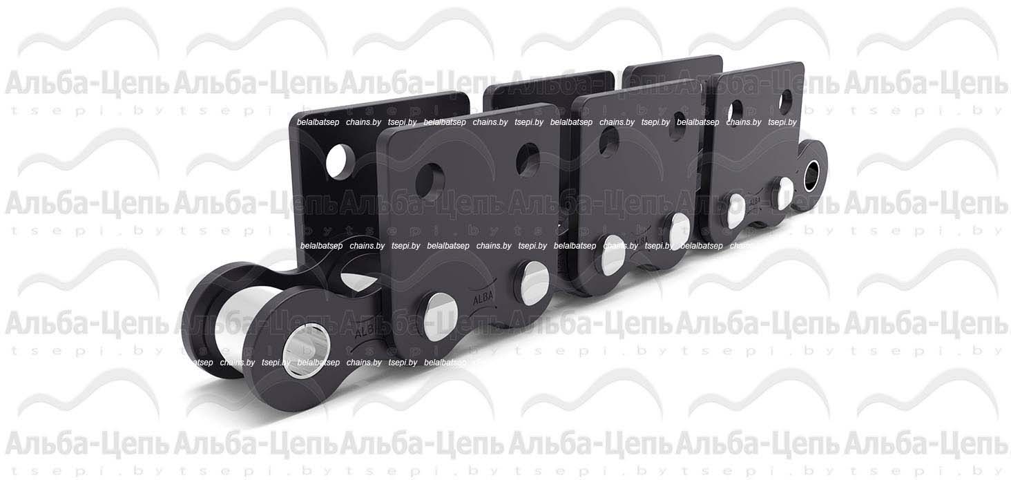 Транспортерная цепь на базе приводных роликовых ТИП WSK-2 12BWSK2F2 1Т