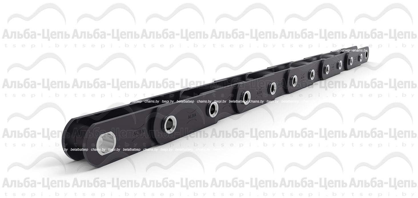 Цепь тяговая пластинчатая  с полым валиком FVС112, типа B (втулочная), шаг цепи - 200 мм