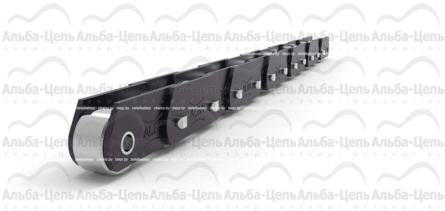 Цепь тяговая пластинчатая с высокой пластиной МТ80, тип P (катковая), шаг цепи - 200 мм.