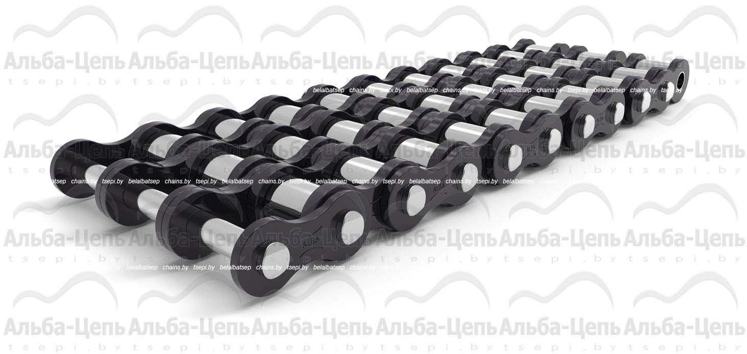 Трехрядная приводная роликовая цепь повышенной прочности ANSI B29.1M -240H-3