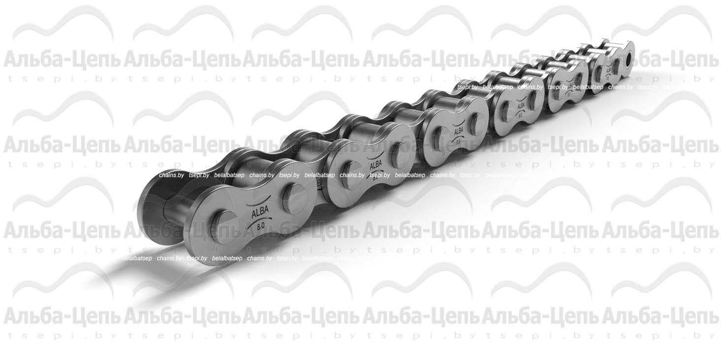 Цепь приводная роликовая однорядная оцинкованная ISO 606 05B-1 ZP