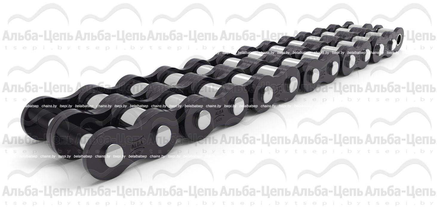 Цепь приводная роликовая двухрядная 2ПР-9,525-17 ГОСТ 13568-97
