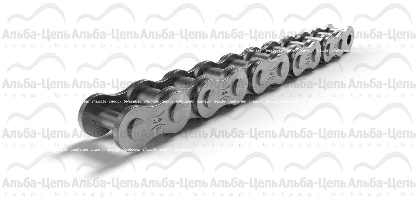 Цепь приводная роликовая однорядная оцинкованная ISO 606 08A-1 ZP