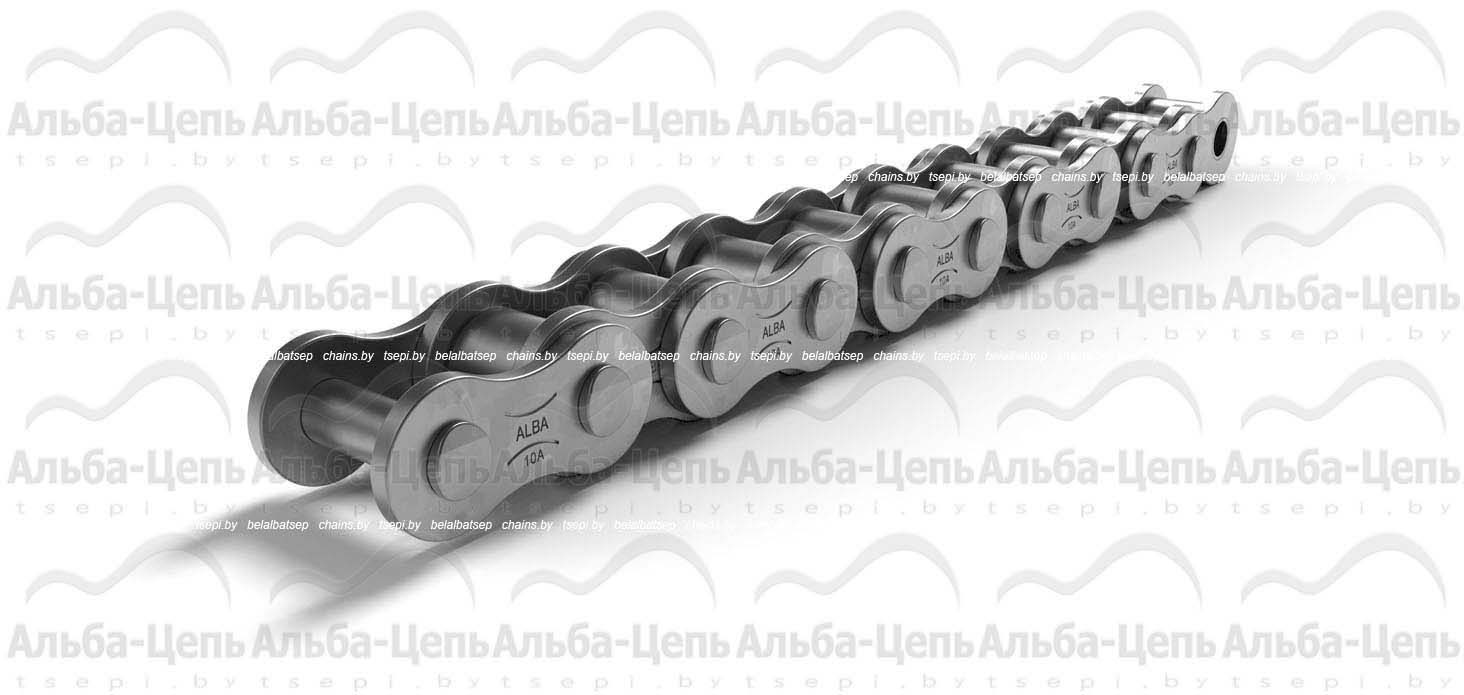 Цепь приводная роликовая однорядная оцинкованная ISO 606 10A-1 ZP