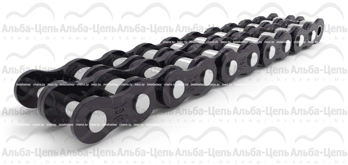 Цепь приводная роликовая двухрядная 10A-2 ISO 606