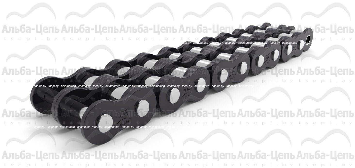 Цепь приводная роликовая двухрядная 2ПР-15,875-45,4 ГОСТ 13568-97