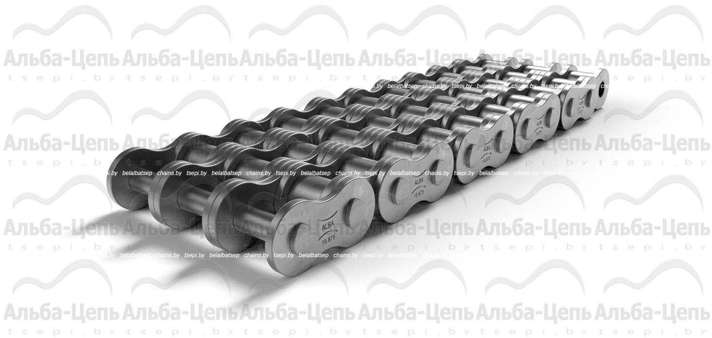Цепь приводная роликовая оцинкованная трехрядная 3ПР-15,875-68,1 ZP ГОСТ 13568-97