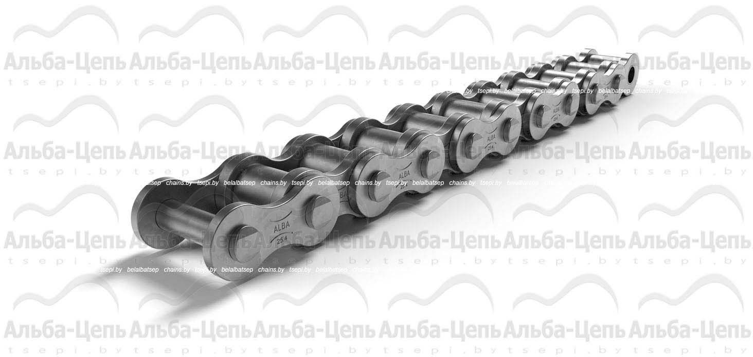 Цепь приводная роликовая однорядная оцинкованная ISO 606 16A-1 ZP