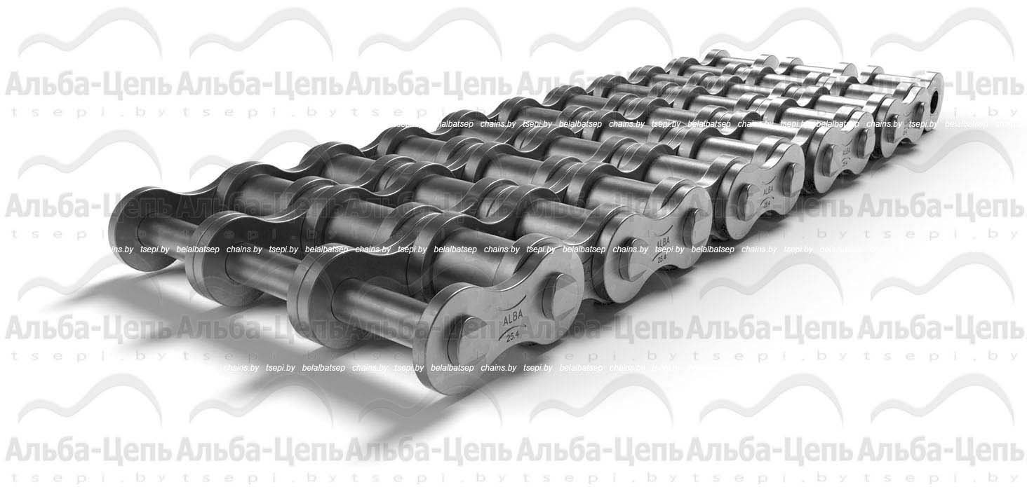 Цепь приводная роликовая оцинкованная трехрядная 3ПР-25,4-171 ZP ГОСТ 13568-97