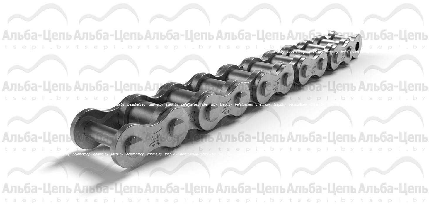 Цепь приводная роликовая однорядная оцинкованная ISO 606 20A-1 ZP