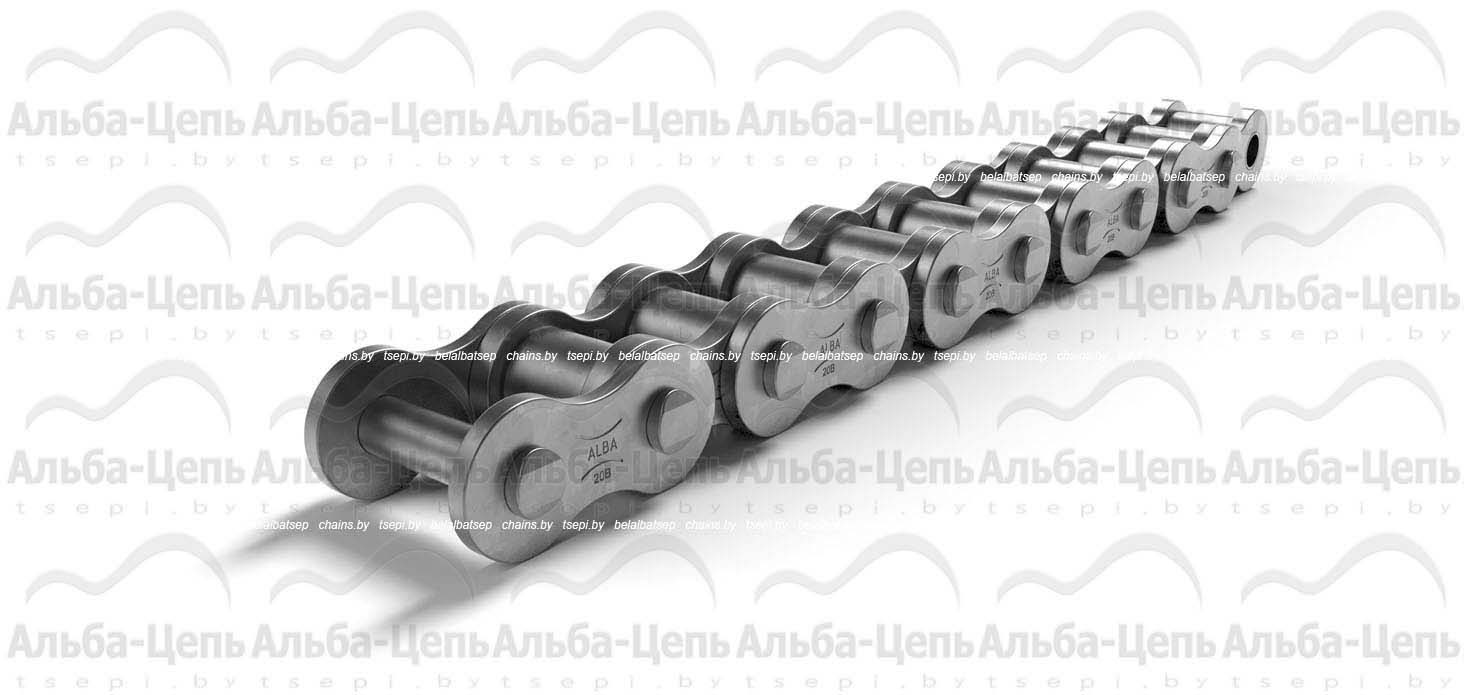 Цепь приводная роликовая однорядная оцинкованная ISO 606 20B-1 ZP