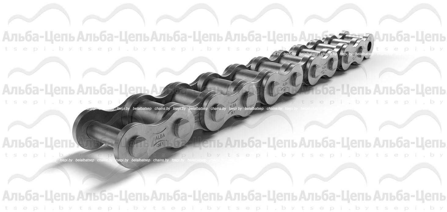 Цепь приводная роликовая однорядная оцинкованная ISO 606 24A-1 ZP