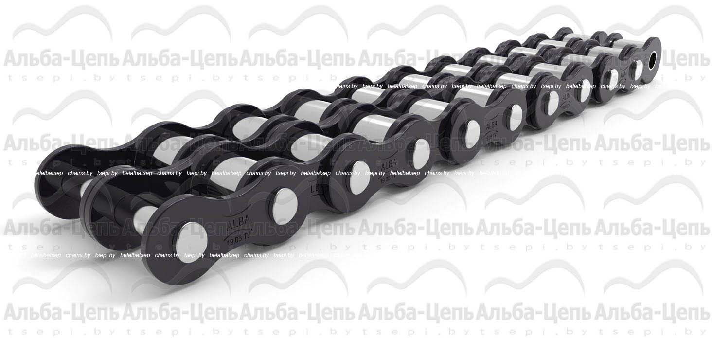 Цепь приводная роликовая двухрядная 2ПР-19,05-75 ГОСТ 13568-97