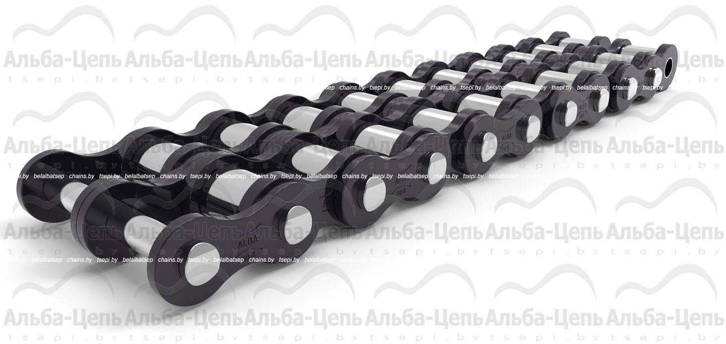 Цепь приводная роликовая двухрядная 2ПР-50,8-453,6 ГОСТ 13568-97