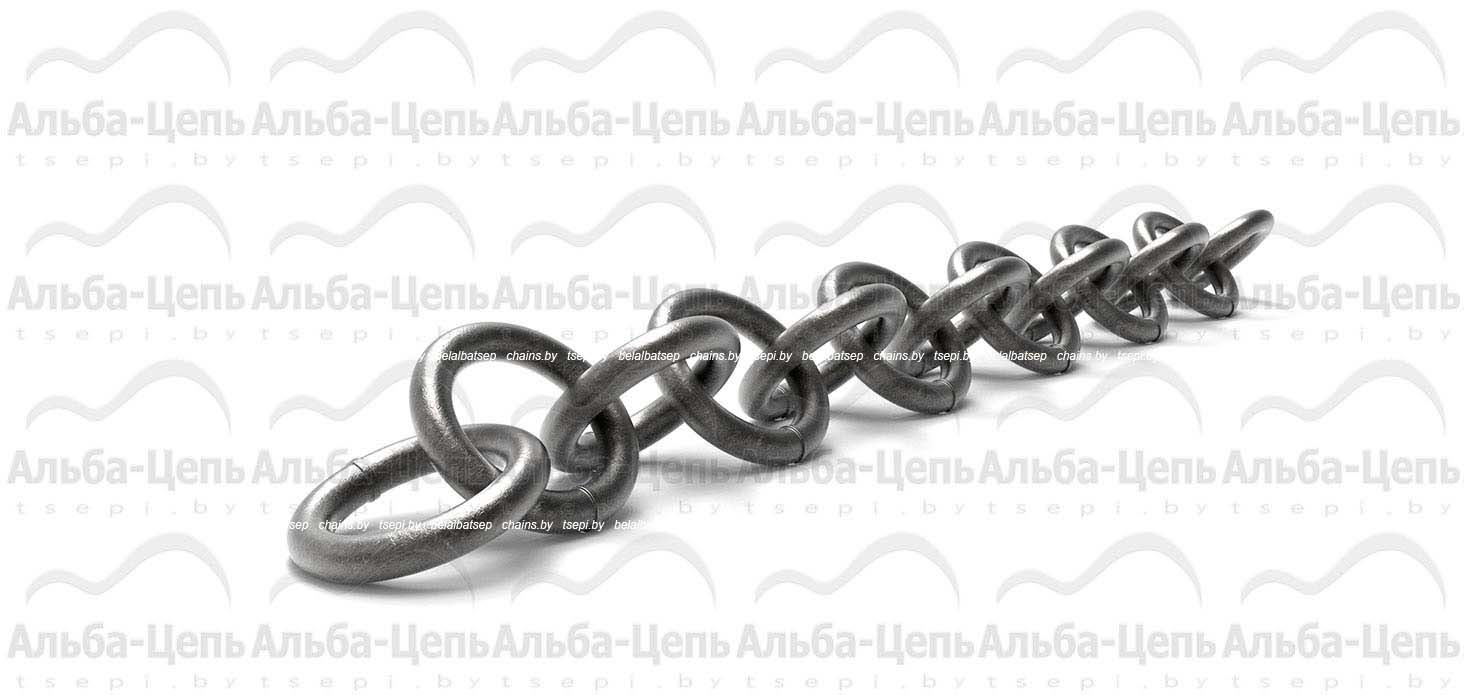 Цепь из круглых звеньев жаропрочная ЦКЖ 25x90