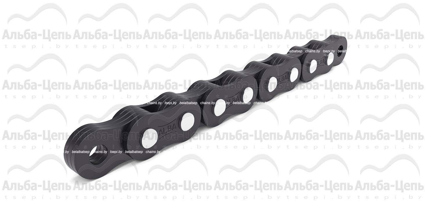 Нестандартная грузовая пластинчатая цепь с закрытым валиком  2523