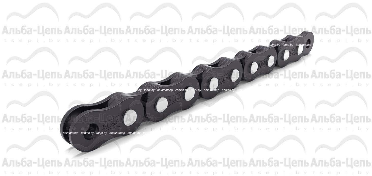 грузовая пластинчатая цепь с закрытым валиком  легкой серии LL LL1222