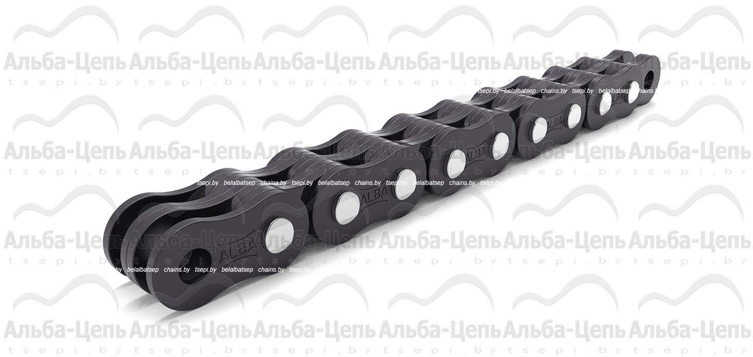 Нестандартная грузовая пластинчатая цепь с закрытым валиком  серии FL (F, FLC, LF) FL644