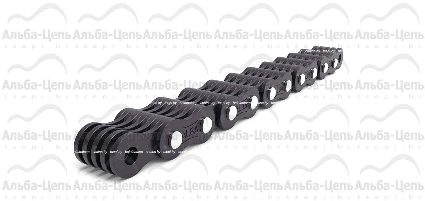 Нестандартная грузовая пластинчатая цепь с закрытым валиком  серии FL (F, FLC, LF) FLC556