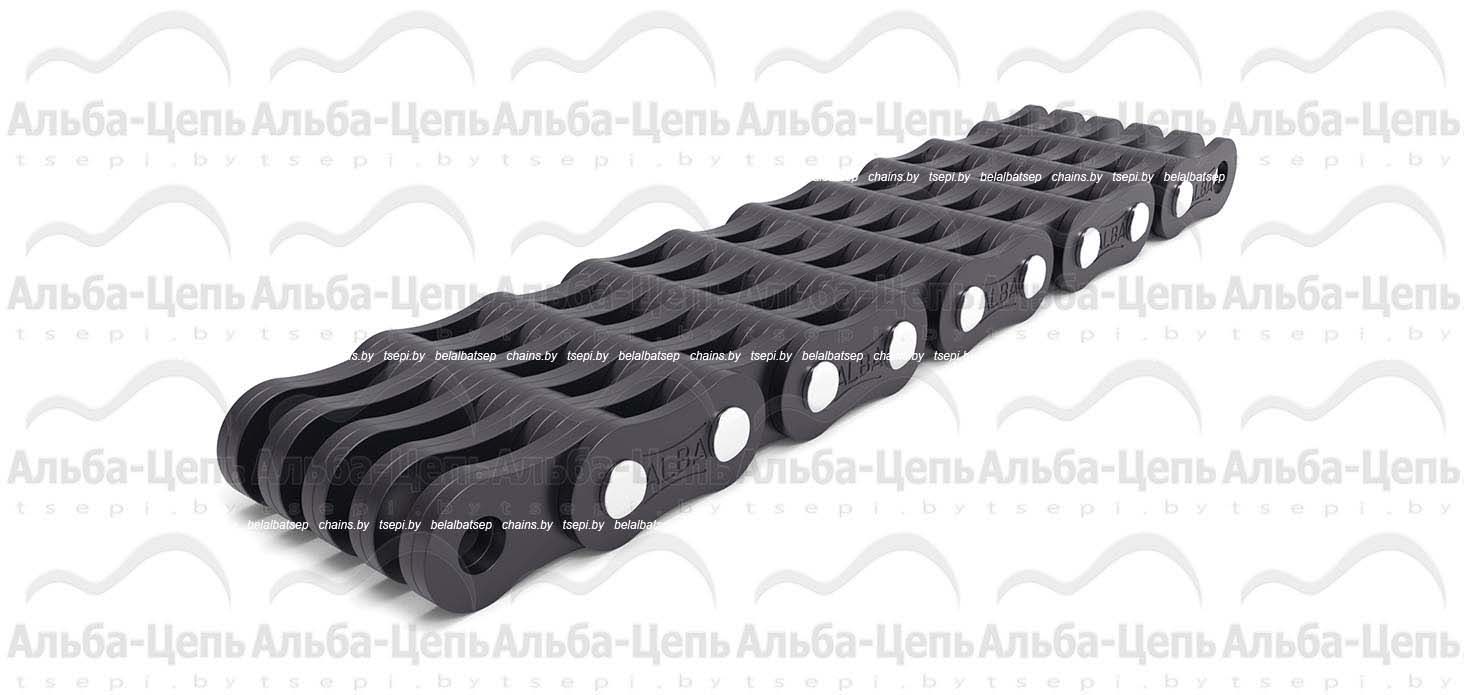 Нестандартная грузовая пластинчатая цепь с закрытым валиком  серии BL и LL c шайбами LL321010F1