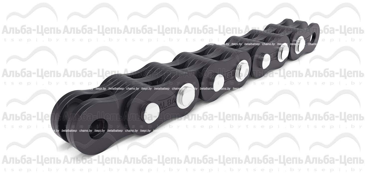 Нестандартная грузовая пластинчатая цепь с закрытым валиком  серии BL и LL c шайбами LL3244F4