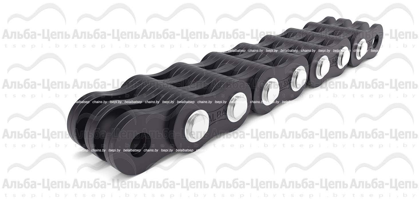 Нестандартная грузовая пластинчатая цепь с закрытым валиком  серии BL и LL c шайбами LL3266F3