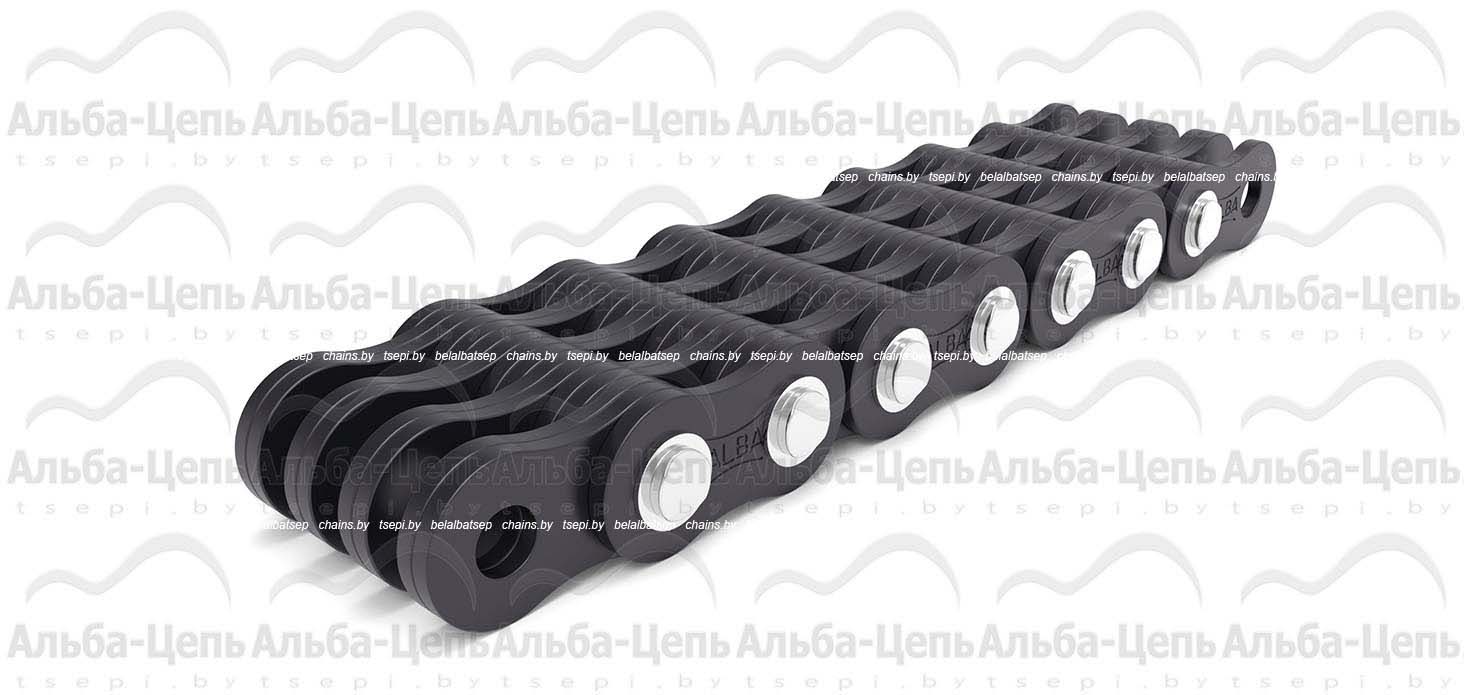 Нестандартная грузовая пластинчатая цепь с закрытым валиком  серии BL и LL c шайбами LL3288F3
